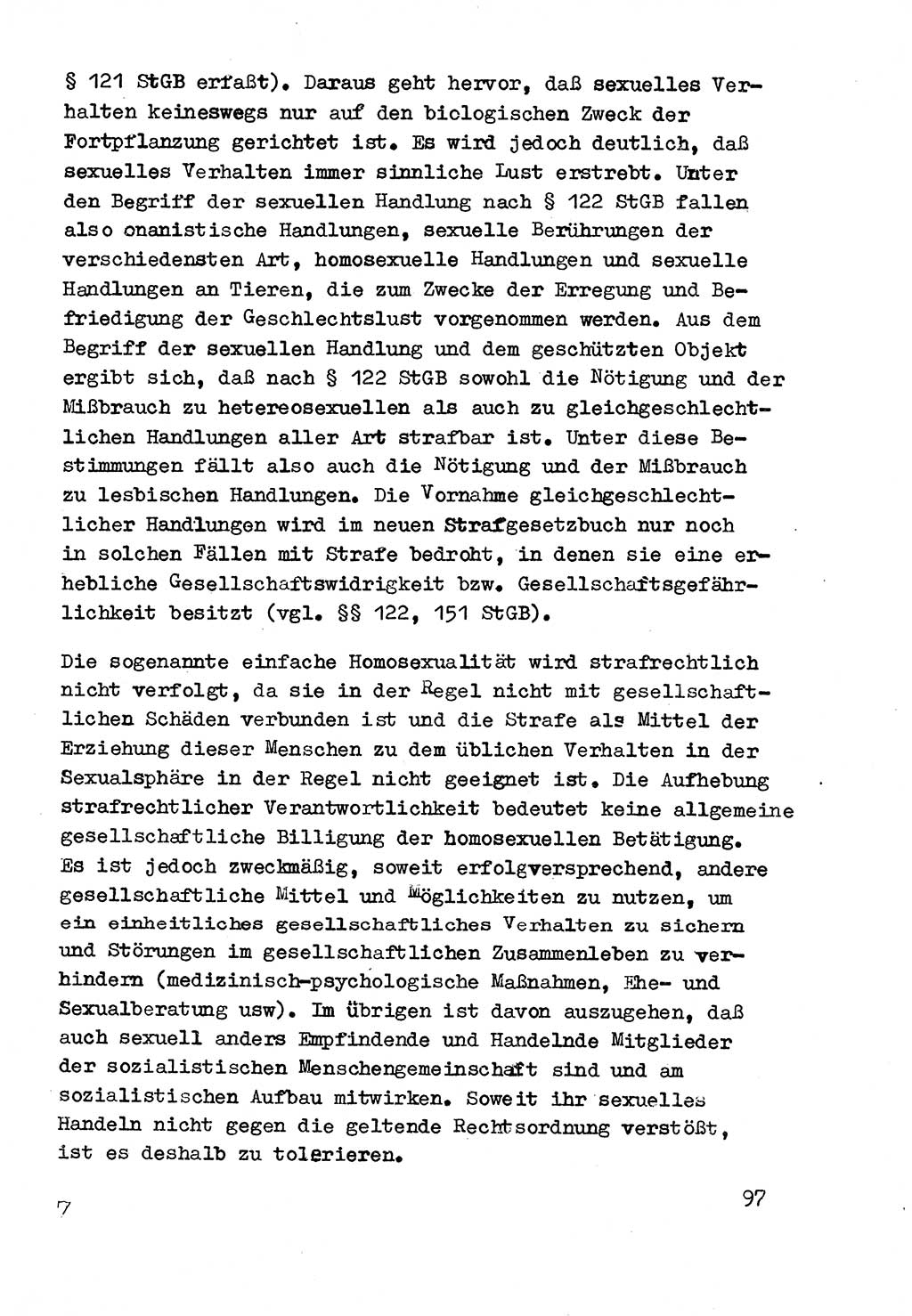 Strafrecht der DDR (Deutsche Demokratische Republik), Besonderer Teil, Lehrmaterial, Heft 3 1969, Seite 97 (Strafr. DDR BT Lehrmat. H. 3 1969, S. 97)
