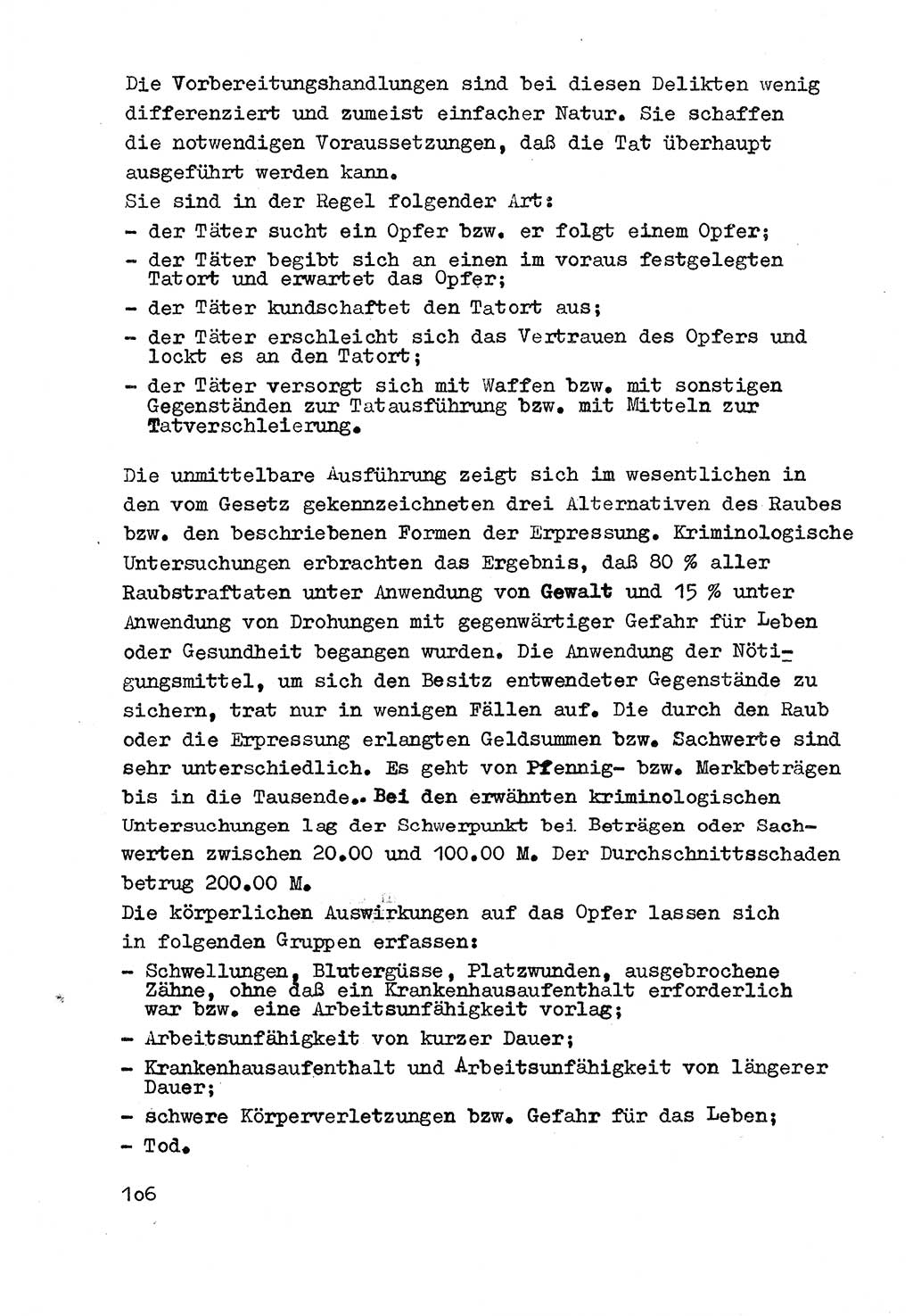 Strafrecht der DDR (Deutsche Demokratische Republik), Besonderer Teil, Lehrmaterial, Heft 3 1969, Seite 106 (Strafr. DDR BT Lehrmat. H. 3 1969, S. 106)
