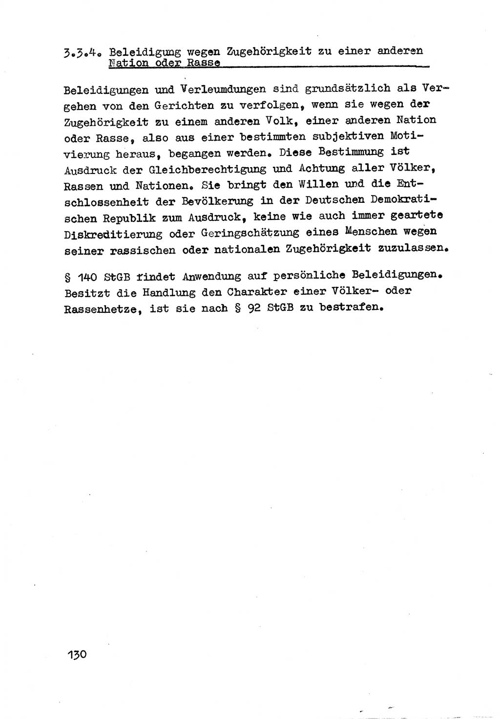 Strafrecht der DDR (Deutsche Demokratische Republik), Besonderer Teil, Lehrmaterial, Heft 3 1969, Seite 130 (Strafr. DDR BT Lehrmat. H. 3 1969, S. 130)