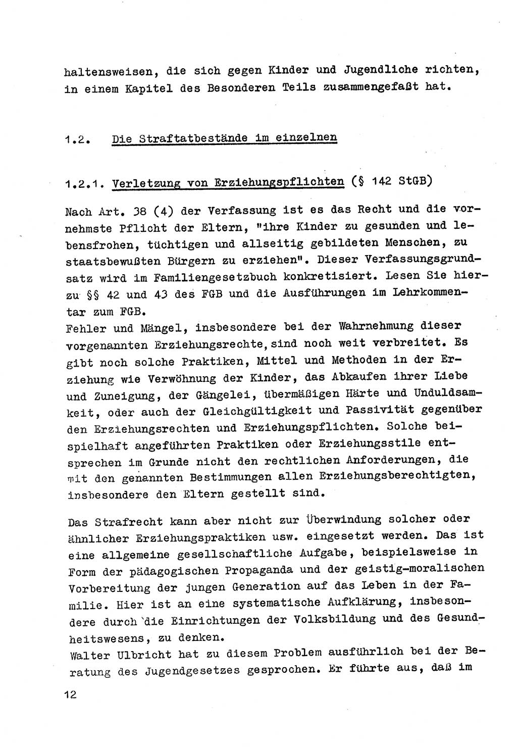 Strafrecht der DDR (Deutsche Demokratische Republik), Besonderer Teil, Lehrmaterial, Heft 4 1969, Seite 12 (Strafr. DDR BT Lehrmat. H. 4 1969, S. 12)
