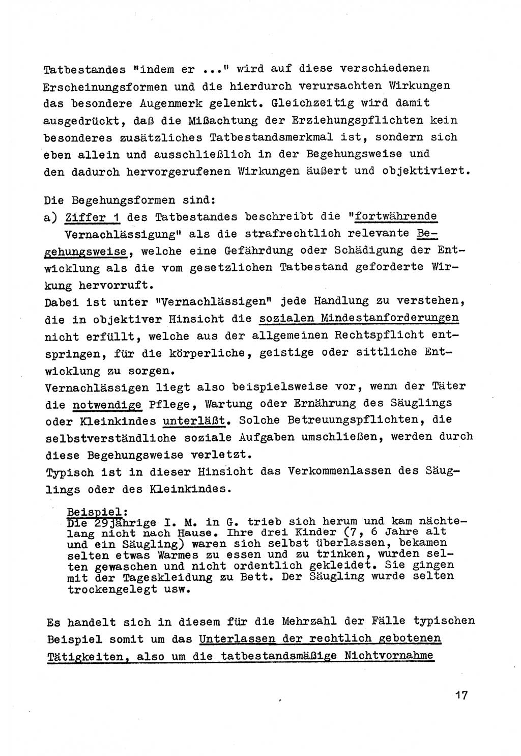Strafrecht der DDR (Deutsche Demokratische Republik), Besonderer Teil, Lehrmaterial, Heft 4 1969, Seite 17 (Strafr. DDR BT Lehrmat. H. 4 1969, S. 17)
