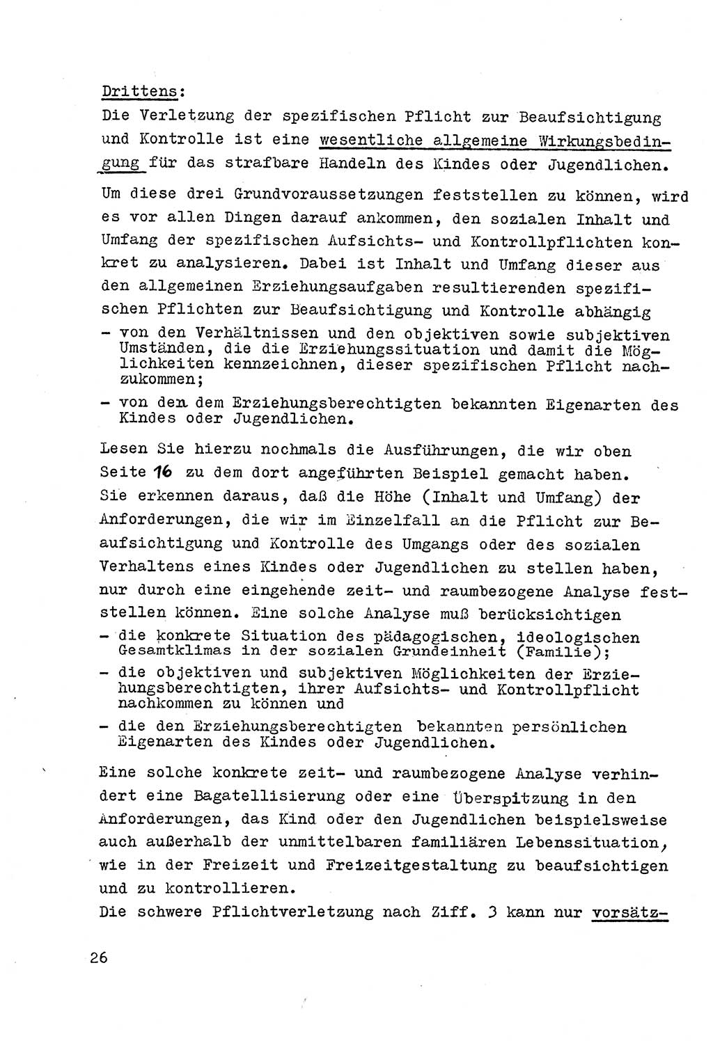 Strafrecht der DDR (Deutsche Demokratische Republik), Besonderer Teil, Lehrmaterial, Heft 4 1969, Seite 26 (Strafr. DDR BT Lehrmat. H. 4 1969, S. 26)