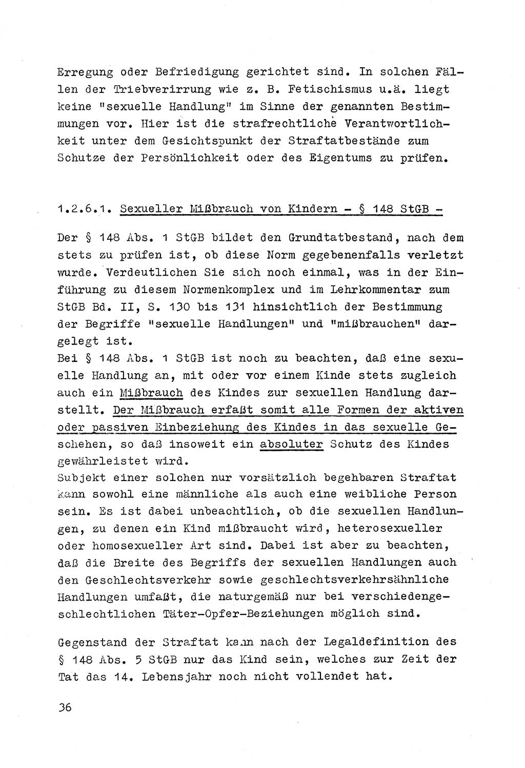 Strafrecht der DDR (Deutsche Demokratische Republik), Besonderer Teil, Lehrmaterial, Heft 4 1969, Seite 36 (Strafr. DDR BT Lehrmat. H. 4 1969, S. 36)