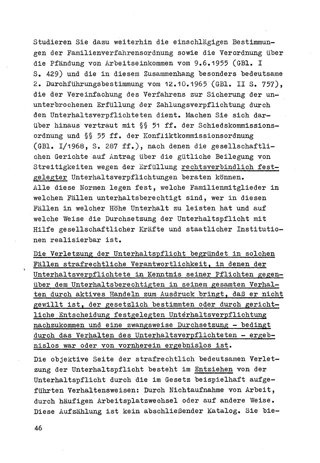 Strafrecht der DDR (Deutsche Demokratische Republik), Besonderer Teil, Lehrmaterial, Heft 4 1969, Seite 46 (Strafr. DDR BT Lehrmat. H. 4 1969, S. 46)