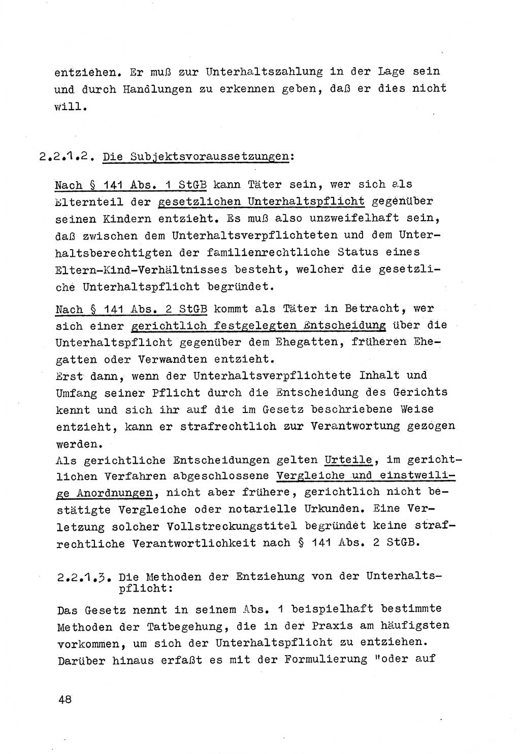 Strafrecht der DDR (Deutsche Demokratische Republik), Besonderer Teil, Lehrmaterial, Heft 4 1969, Seite 48 (Strafr. DDR BT Lehrmat. H. 4 1969, S. 48)