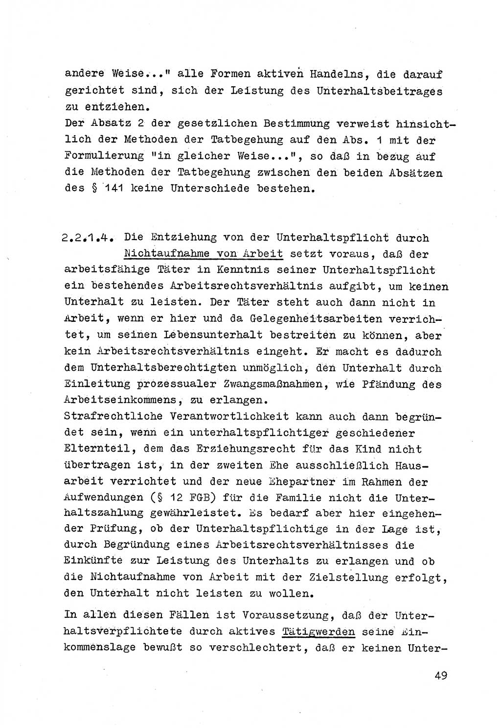 Strafrecht der DDR (Deutsche Demokratische Republik), Besonderer Teil, Lehrmaterial, Heft 4 1969, Seite 49 (Strafr. DDR BT Lehrmat. H. 4 1969, S. 49)