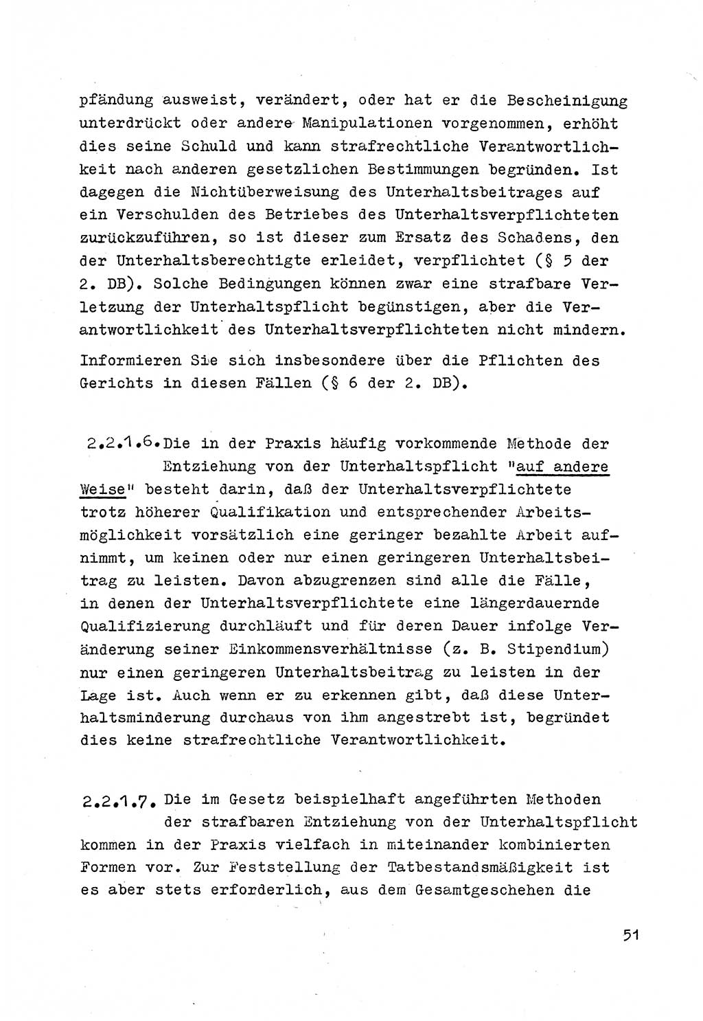 Strafrecht der DDR (Deutsche Demokratische Republik), Besonderer Teil, Lehrmaterial, Heft 4 1969, Seite 51 (Strafr. DDR BT Lehrmat. H. 4 1969, S. 51)