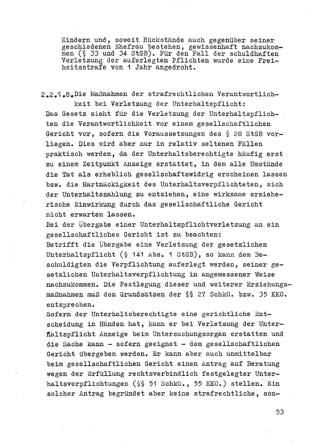 Strafrecht der DDR (Deutsche Demokratische Republik), Besonderer Teil, Lehrmaterial, Heft 4 1969, Seite 53 (Strafr. DDR BT Lehrmat. H. 4 1969, S. 53)