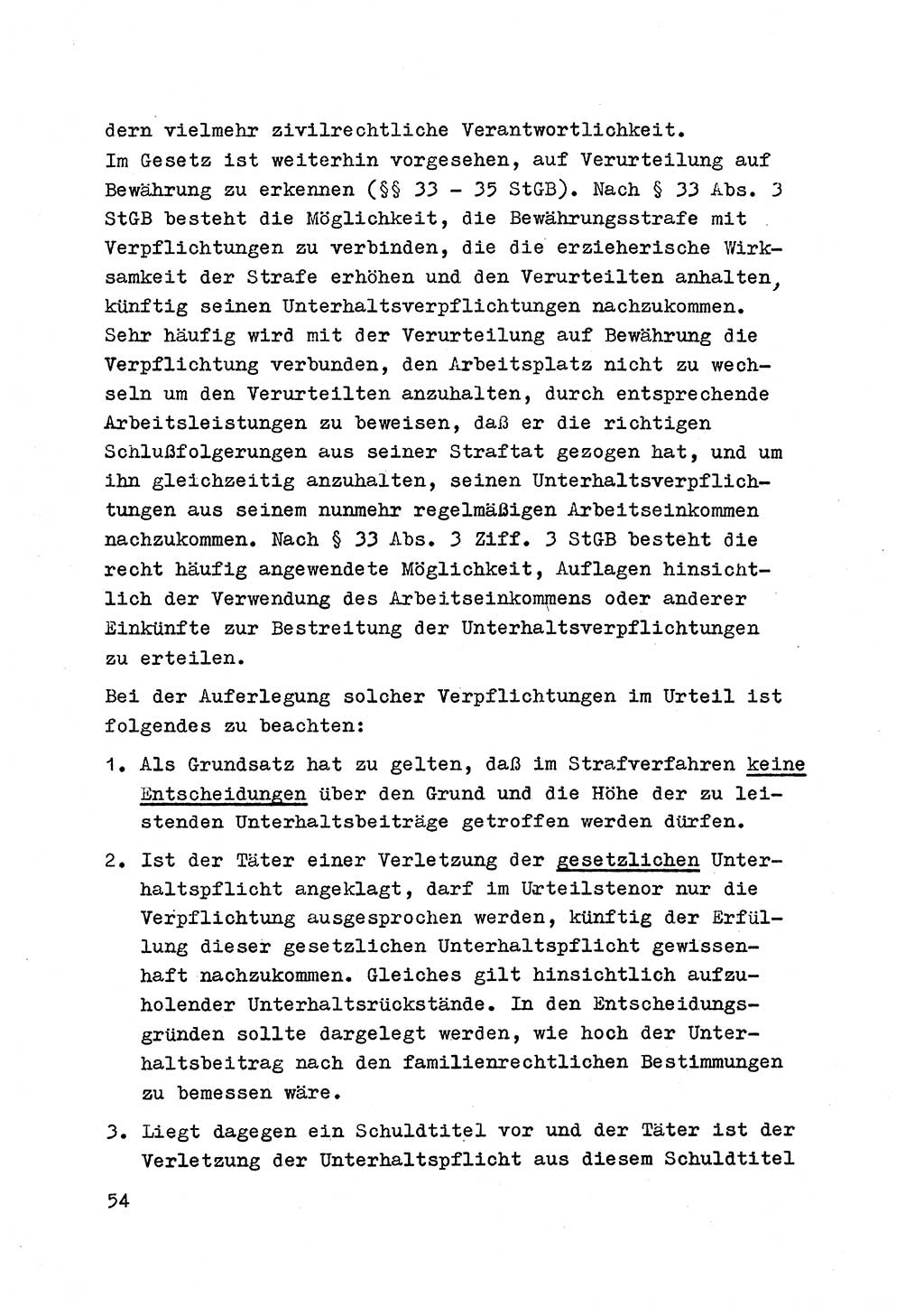 Strafrecht der DDR (Deutsche Demokratische Republik), Besonderer Teil, Lehrmaterial, Heft 4 1969, Seite 54 (Strafr. DDR BT Lehrmat. H. 4 1969, S. 54)