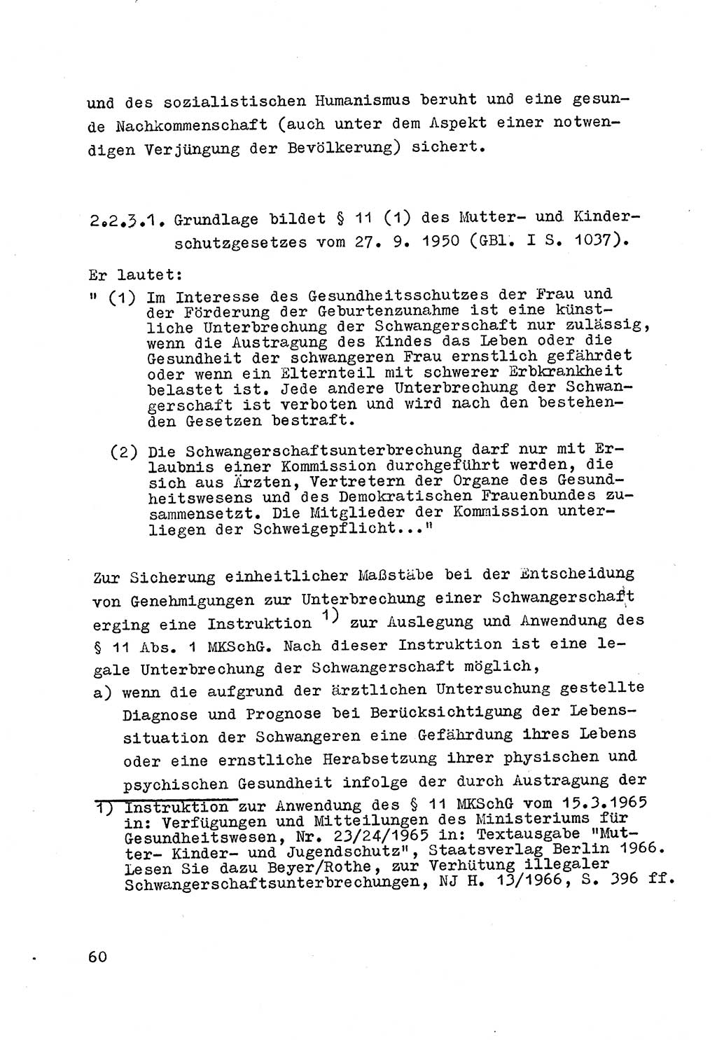 Strafrecht der DDR (Deutsche Demokratische Republik), Besonderer Teil, Lehrmaterial, Heft 4 1969, Seite 60 (Strafr. DDR BT Lehrmat. H. 4 1969, S. 60)