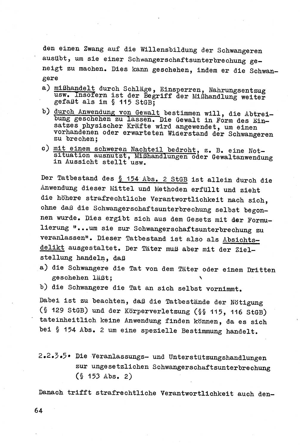 Strafrecht der DDR (Deutsche Demokratische Republik), Besonderer Teil, Lehrmaterial, Heft 4 1969, Seite 64 (Strafr. DDR BT Lehrmat. H. 4 1969, S. 64)