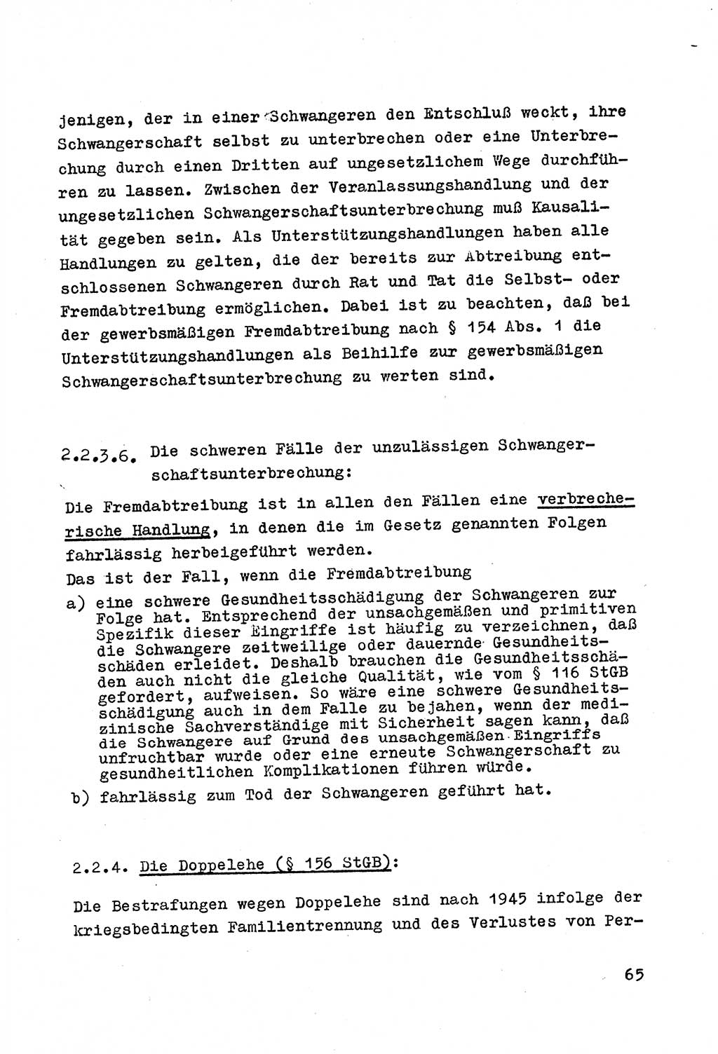 Strafrecht der DDR (Deutsche Demokratische Republik), Besonderer Teil, Lehrmaterial, Heft 4 1969, Seite 65 (Strafr. DDR BT Lehrmat. H. 4 1969, S. 65)