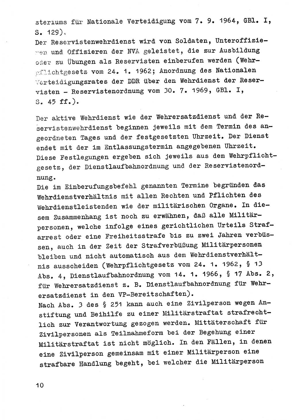 Strafrecht der DDR (Deutsche Demokratische Republik), Besonderer Teil, Lehrmaterial, Heft 9 1969, Seite 10 (Strafr. DDR BT Lehrmat. H. 9 1969, S. 10)