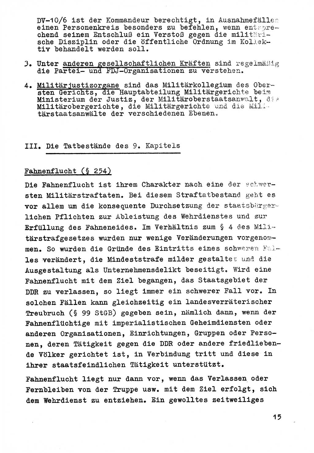 Strafrecht der DDR (Deutsche Demokratische Republik), Besonderer Teil, Lehrmaterial, Heft 9 1969, Seite 15 (Strafr. DDR BT Lehrmat. H. 9 1969, S. 15)
