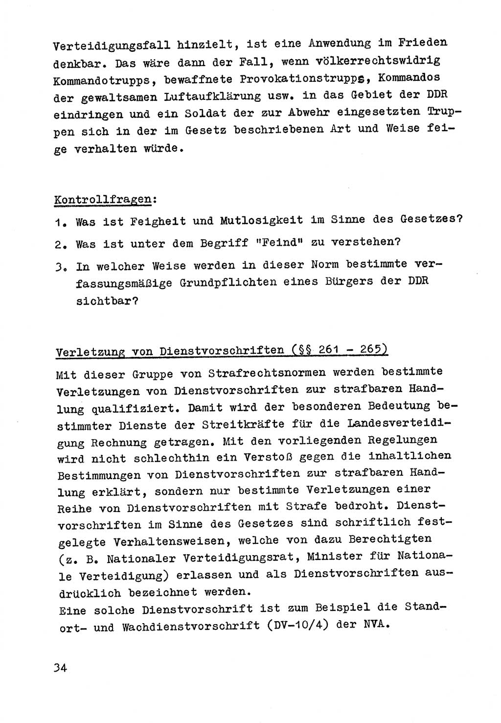 Strafrecht der DDR (Deutsche Demokratische Republik), Besonderer Teil, Lehrmaterial, Heft 9 1969, Seite 34 (Strafr. DDR BT Lehrmat. H. 9 1969, S. 34)
