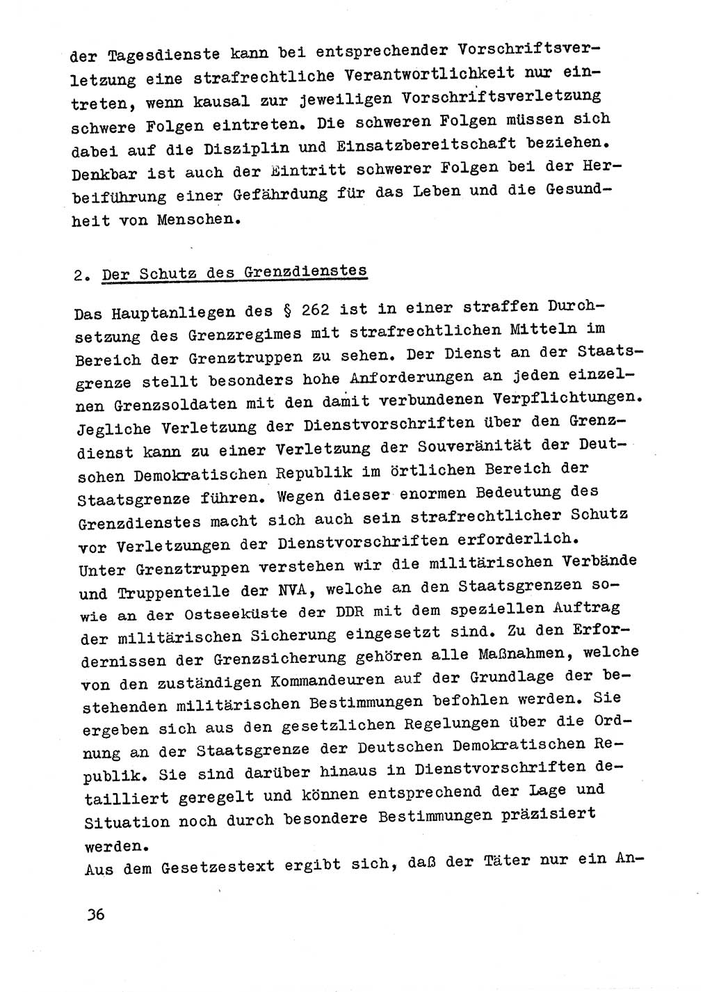Strafrecht der DDR (Deutsche Demokratische Republik), Besonderer Teil, Lehrmaterial, Heft 9 1969, Seite 36 (Strafr. DDR BT Lehrmat. H. 9 1969, S. 36)