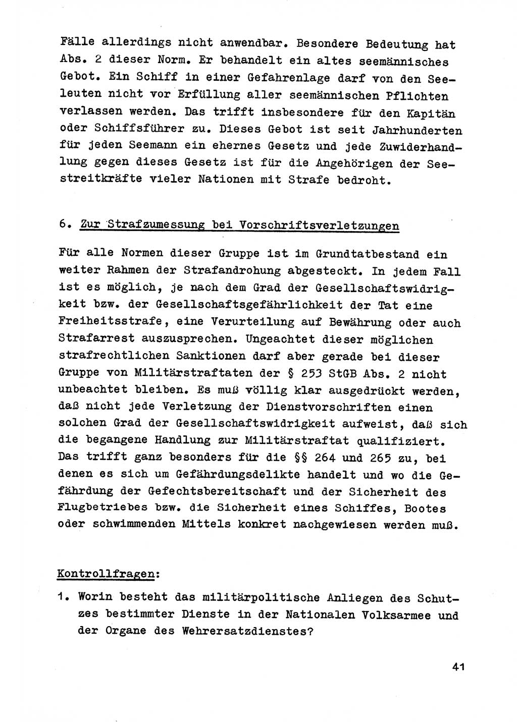Strafrecht der DDR (Deutsche Demokratische Republik), Besonderer Teil, Lehrmaterial, Heft 9 1969, Seite 41 (Strafr. DDR BT Lehrmat. H. 9 1969, S. 41)