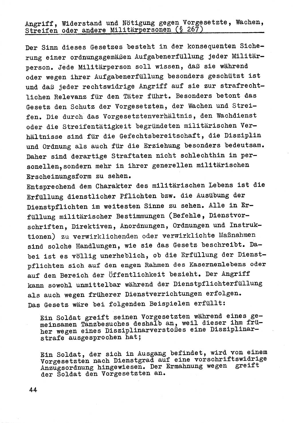 Strafrecht der DDR (Deutsche Demokratische Republik), Besonderer Teil, Lehrmaterial, Heft 9 1969, Seite 44 (Strafr. DDR BT Lehrmat. H. 9 1969, S. 44)