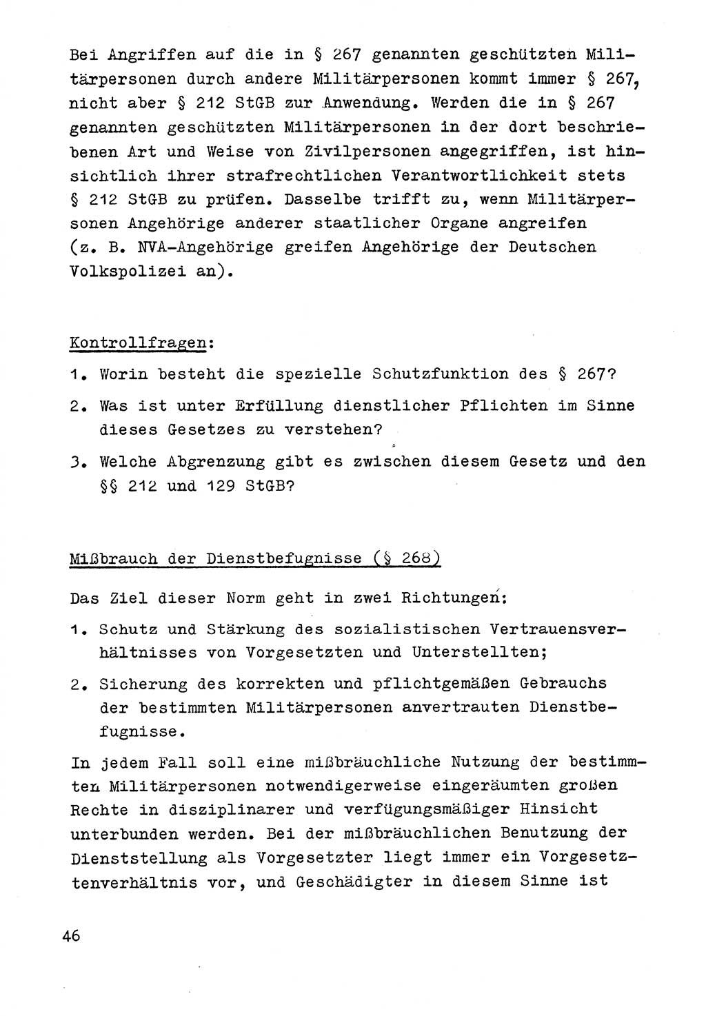 Strafrecht der DDR (Deutsche Demokratische Republik), Besonderer Teil, Lehrmaterial, Heft 9 1969, Seite 46 (Strafr. DDR BT Lehrmat. H. 9 1969, S. 46)