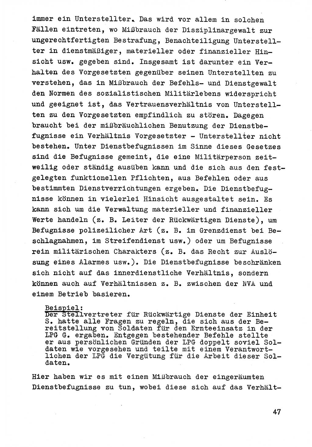 Strafrecht der DDR (Deutsche Demokratische Republik), Besonderer Teil, Lehrmaterial, Heft 9 1969, Seite 47 (Strafr. DDR BT Lehrmat. H. 9 1969, S. 47)