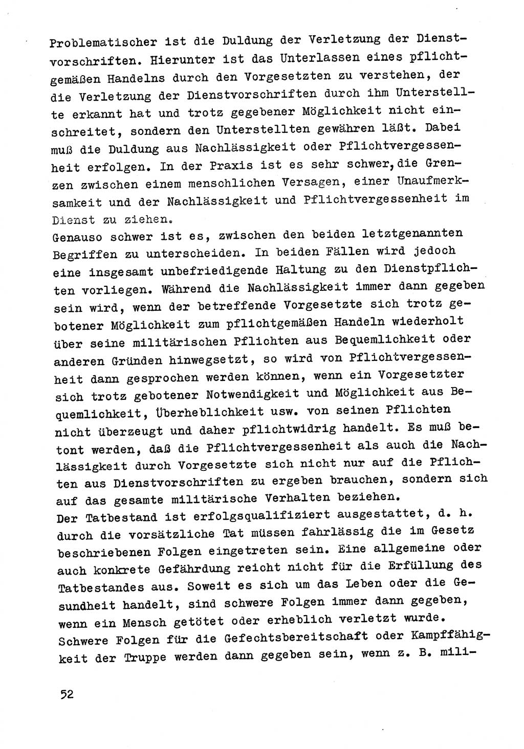 Strafrecht der DDR (Deutsche Demokratische Republik), Besonderer Teil, Lehrmaterial, Heft 9 1969, Seite 52 (Strafr. DDR BT Lehrmat. H. 9 1969, S. 52)