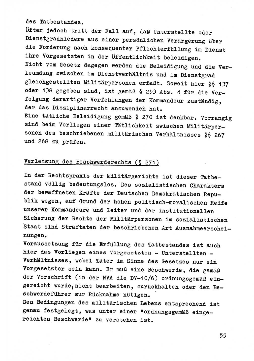 Strafrecht der DDR (Deutsche Demokratische Republik), Besonderer Teil, Lehrmaterial, Heft 9 1969, Seite 55 (Strafr. DDR BT Lehrmat. H. 9 1969, S. 55)