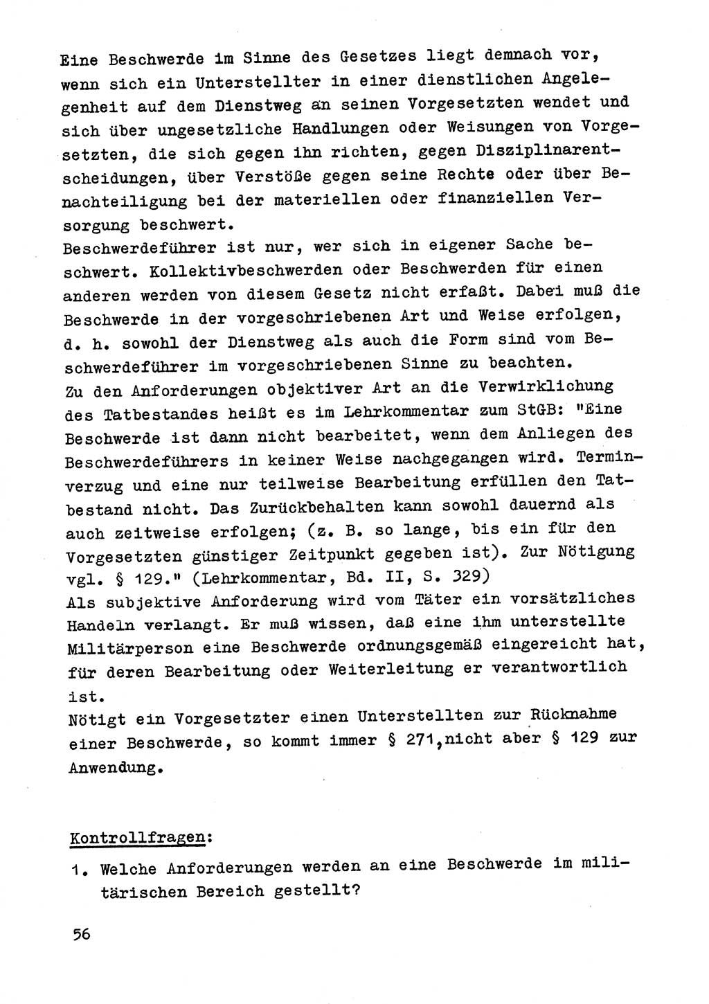 Strafrecht der DDR (Deutsche Demokratische Republik), Besonderer Teil, Lehrmaterial, Heft 9 1969, Seite 56 (Strafr. DDR BT Lehrmat. H. 9 1969, S. 56)