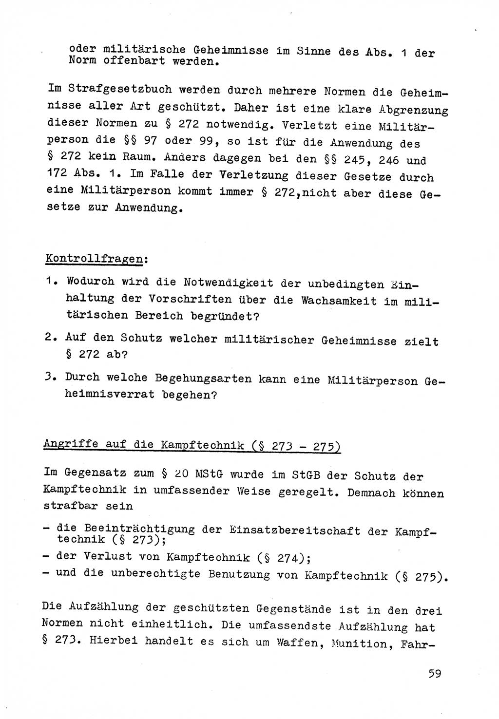 Strafrecht der DDR (Deutsche Demokratische Republik), Besonderer Teil, Lehrmaterial, Heft 9 1969, Seite 59 (Strafr. DDR BT Lehrmat. H. 9 1969, S. 59)