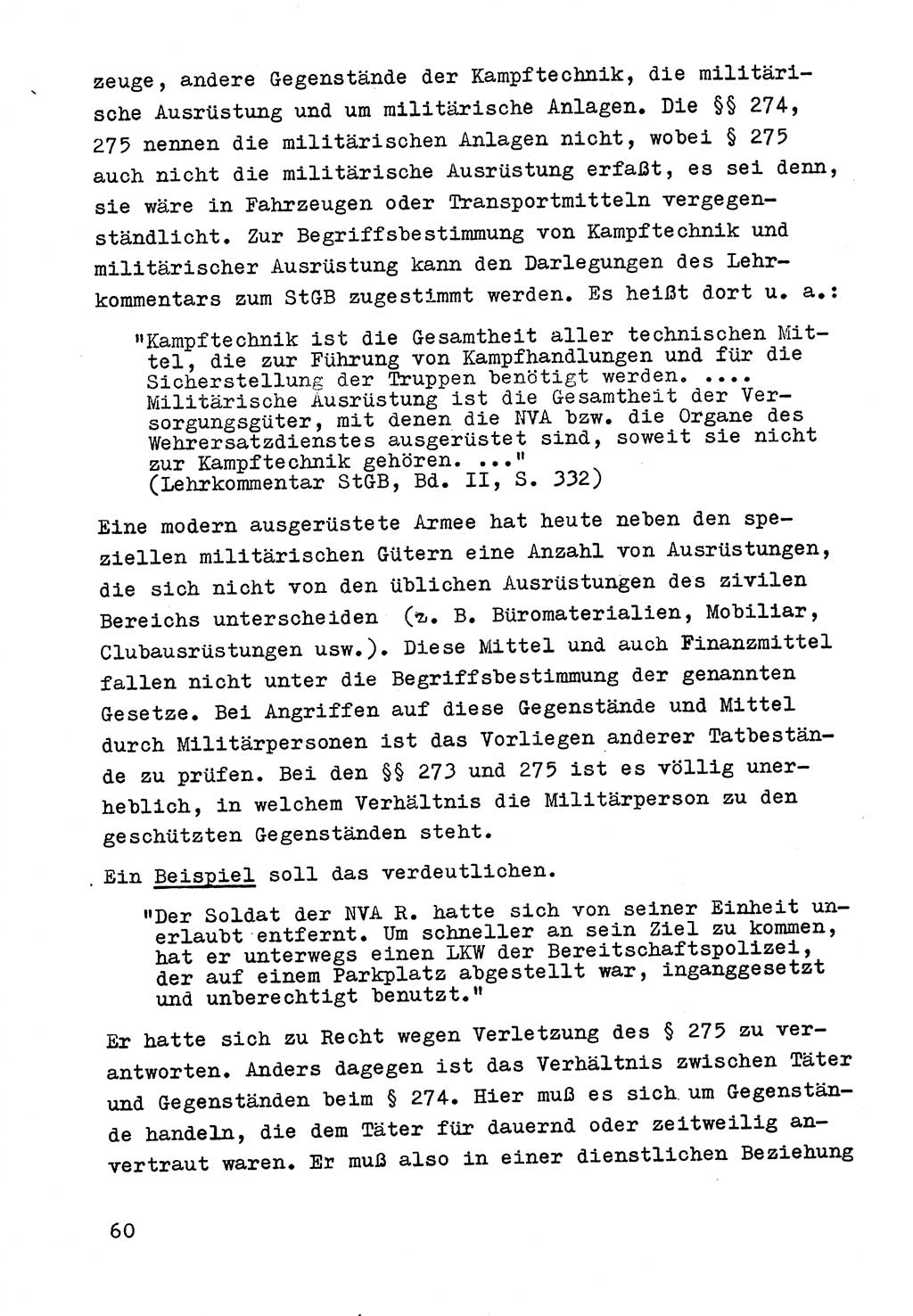 Strafrecht der DDR (Deutsche Demokratische Republik), Besonderer Teil, Lehrmaterial, Heft 9 1969, Seite 60 (Strafr. DDR BT Lehrmat. H. 9 1969, S. 60)