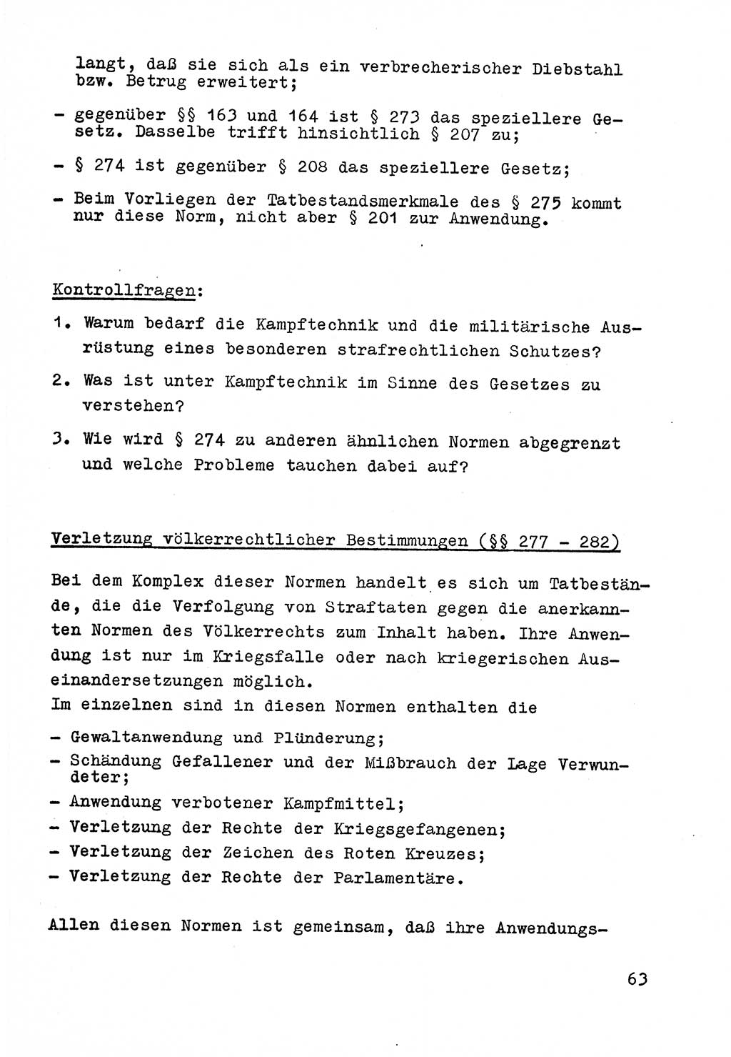 Strafrecht der DDR (Deutsche Demokratische Republik), Besonderer Teil, Lehrmaterial, Heft 9 1969, Seite 63 (Strafr. DDR BT Lehrmat. H. 9 1969, S. 63)