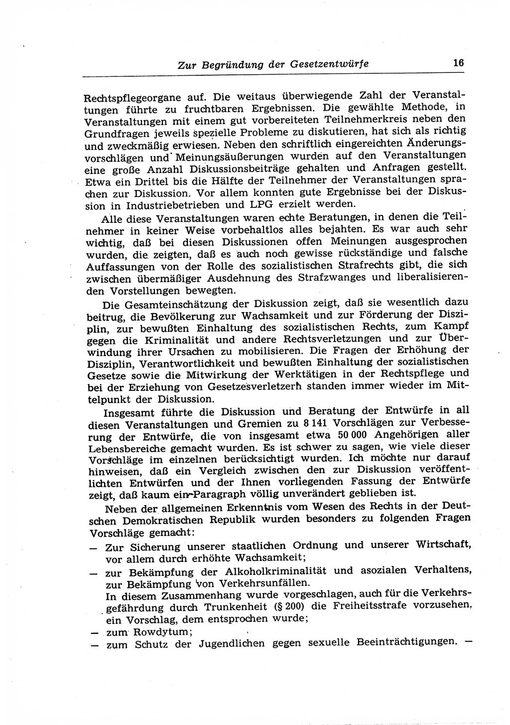 Strafrecht der Deutschen Demokratischen Republik (DDR), Lehrkommentar zum Strafgesetzbuch (StGB), Allgemeiner Teil 1969, Seite 16 (Strafr. DDR Lehrkomm. StGB AT 1969, S. 16)