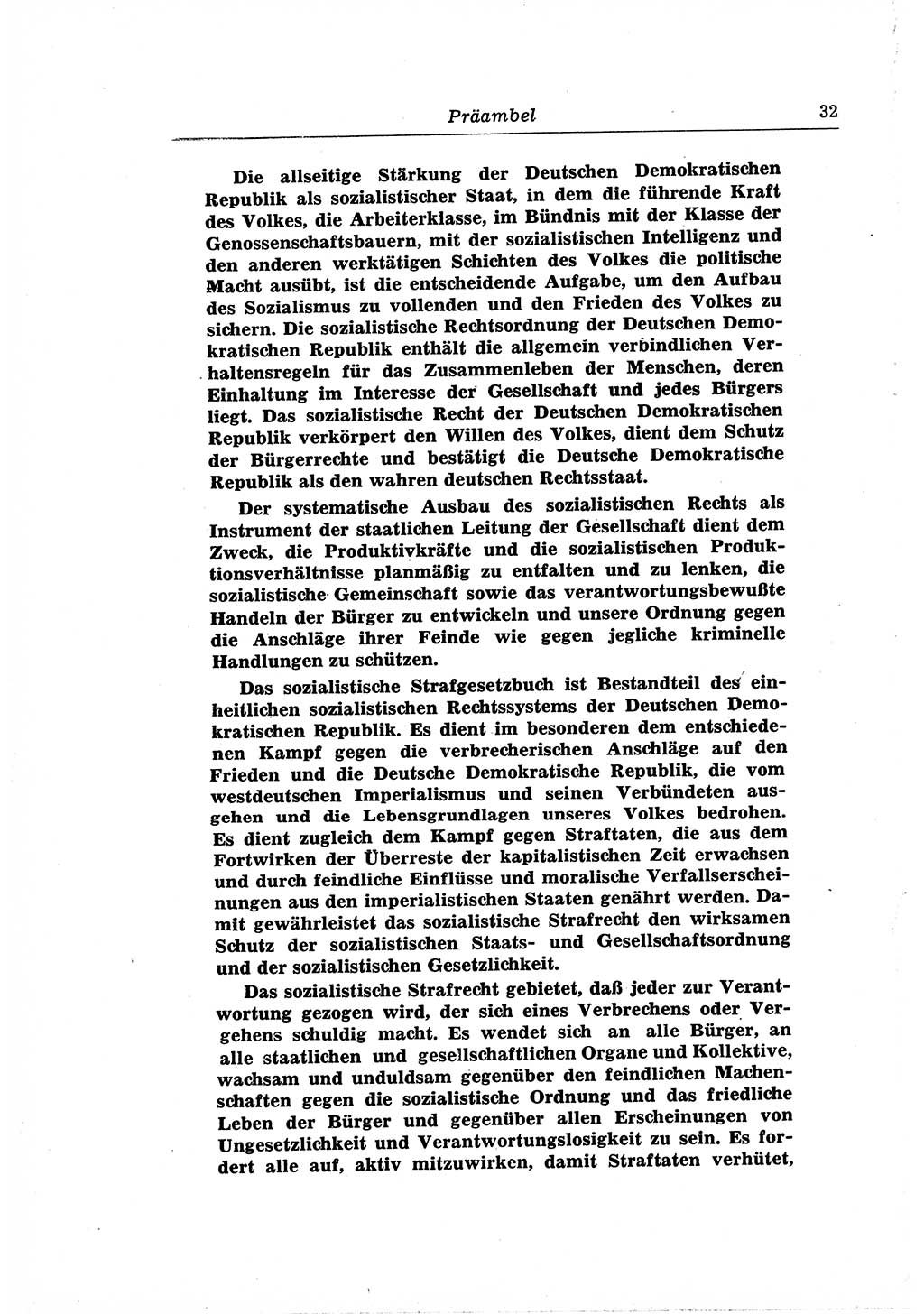 Strafrecht der Deutschen Demokratischen Republik (DDR), Lehrkommentar zum Strafgesetzbuch (StGB), Allgemeiner Teil 1969, Seite 32 (Strafr. DDR Lehrkomm. StGB AT 1969, S. 32)