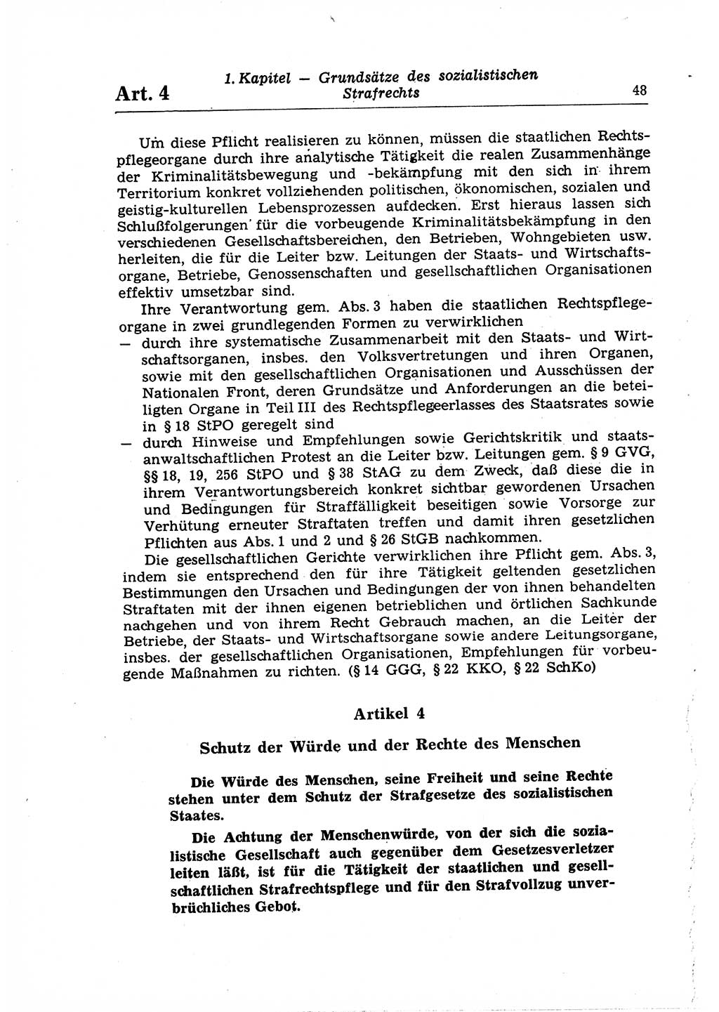 Strafrecht der Deutschen Demokratischen Republik (DDR), Lehrkommentar zum Strafgesetzbuch (StGB), Allgemeiner Teil 1969, Seite 48 (Strafr. DDR Lehrkomm. StGB AT 1969, S. 48)
