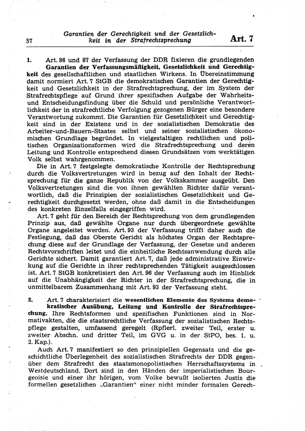 Strafrecht der Deutschen Demokratischen Republik (DDR), Lehrkommentar zum Strafgesetzbuch (StGB), Allgemeiner Teil 1969, Seite 57 (Strafr. DDR Lehrkomm. StGB AT 1969, S. 57)