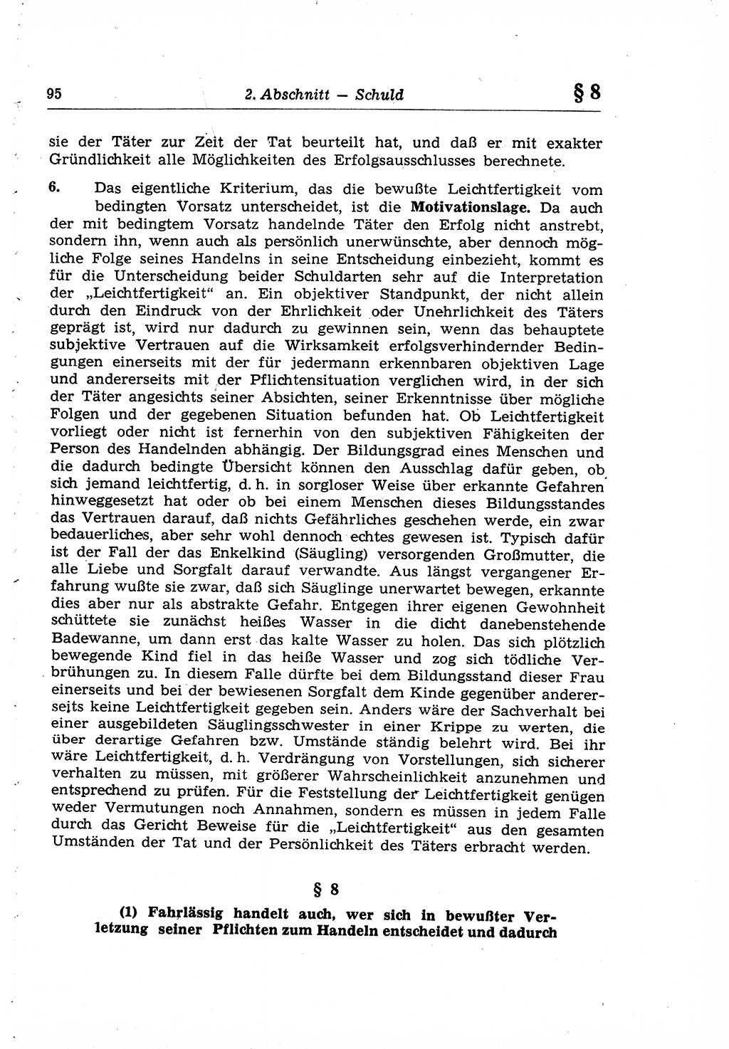 Strafrecht der Deutschen Demokratischen Republik (DDR), Lehrkommentar zum Strafgesetzbuch (StGB), Allgemeiner Teil 1969, Seite 95 (Strafr. DDR Lehrkomm. StGB AT 1969, S. 95)