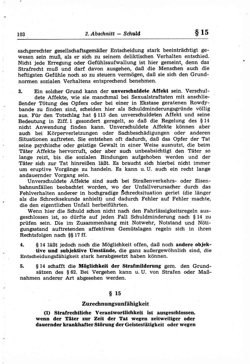 Strafrecht der Deutschen Demokratischen Republik (DDR), Lehrkommentar zum Strafgesetzbuch (StGB), Allgemeiner Teil 1969, Seite 103 (Strafr. DDR Lehrkomm. StGB AT 1969, S. 103)