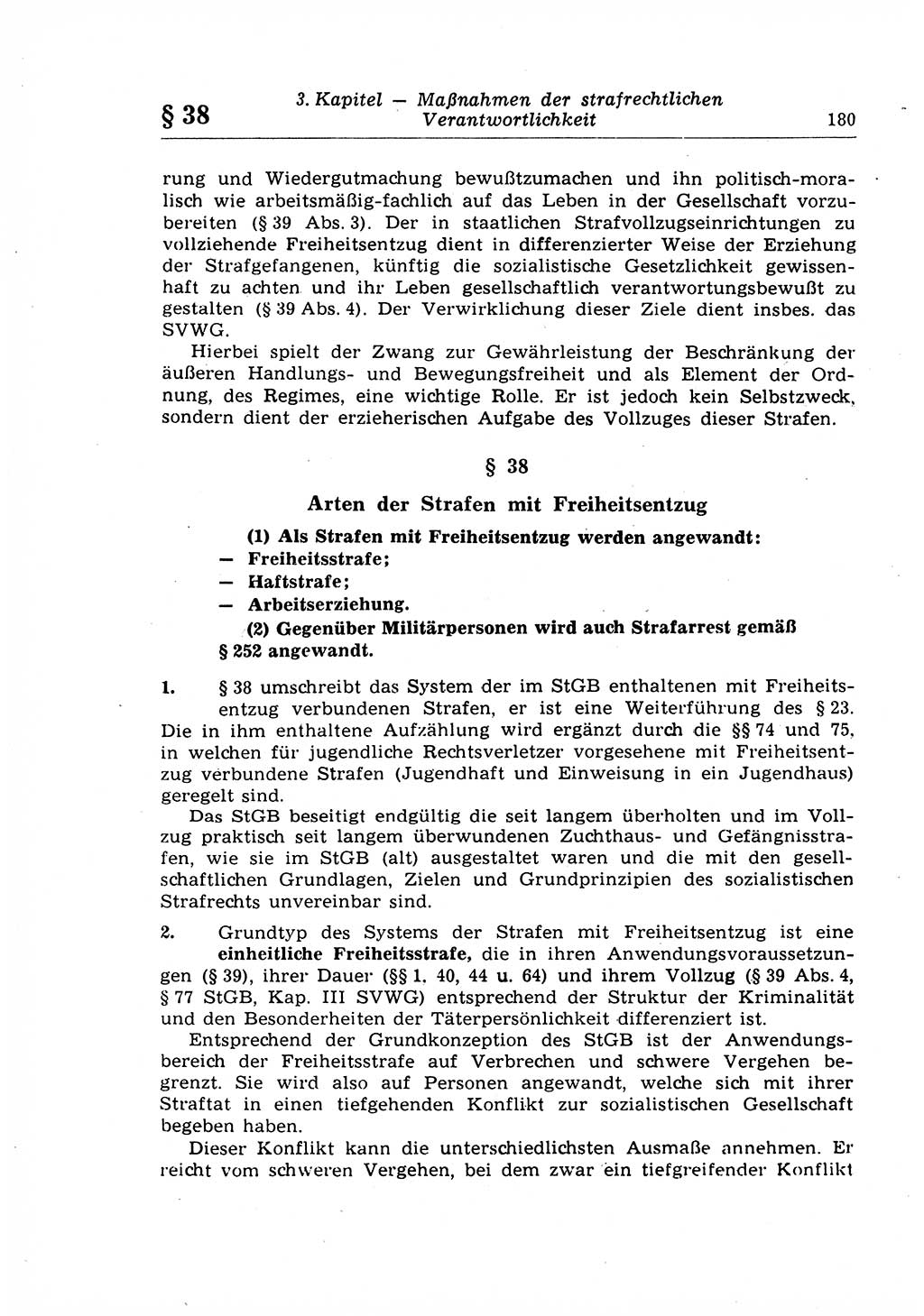 Strafrecht der Deutschen Demokratischen Republik (DDR), Lehrkommentar zum Strafgesetzbuch (StGB), Allgemeiner Teil 1969, Seite 180 (Strafr. DDR Lehrkomm. StGB AT 1969, S. 180)