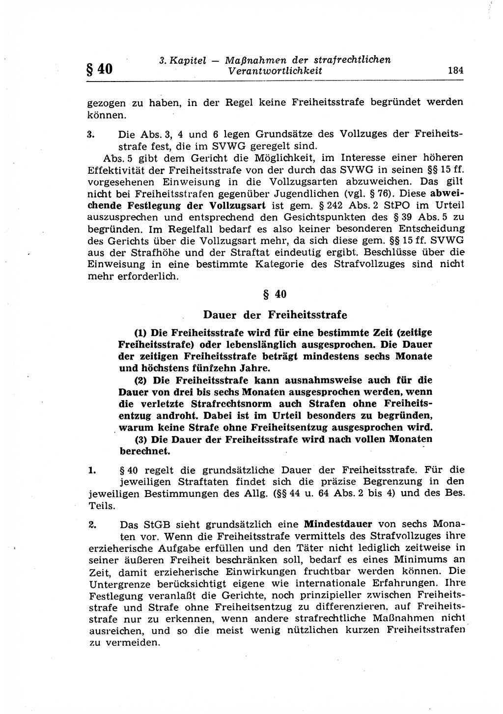 Strafrecht der Deutschen Demokratischen Republik (DDR), Lehrkommentar zum Strafgesetzbuch (StGB), Allgemeiner Teil 1969, Seite 184 (Strafr. DDR Lehrkomm. StGB AT 1969, S. 184)