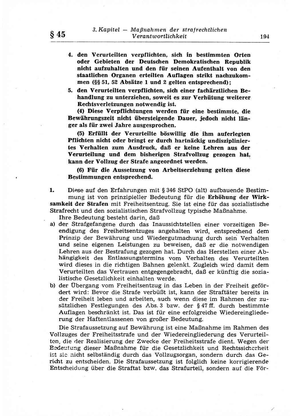 Strafrecht der Deutschen Demokratischen Republik (DDR), Lehrkommentar zum Strafgesetzbuch (StGB), Allgemeiner Teil 1969, Seite 194 (Strafr. DDR Lehrkomm. StGB AT 1969, S. 194)