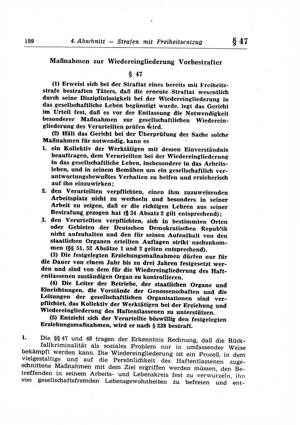 Strafrecht der Deutschen Demokratischen Republik (DDR), Lehrkommentar zum Strafgesetzbuch (StGB), Allgemeiner Teil 1969, Seite 199 (Strafr. DDR Lehrkomm. StGB AT 1969, S. 199)