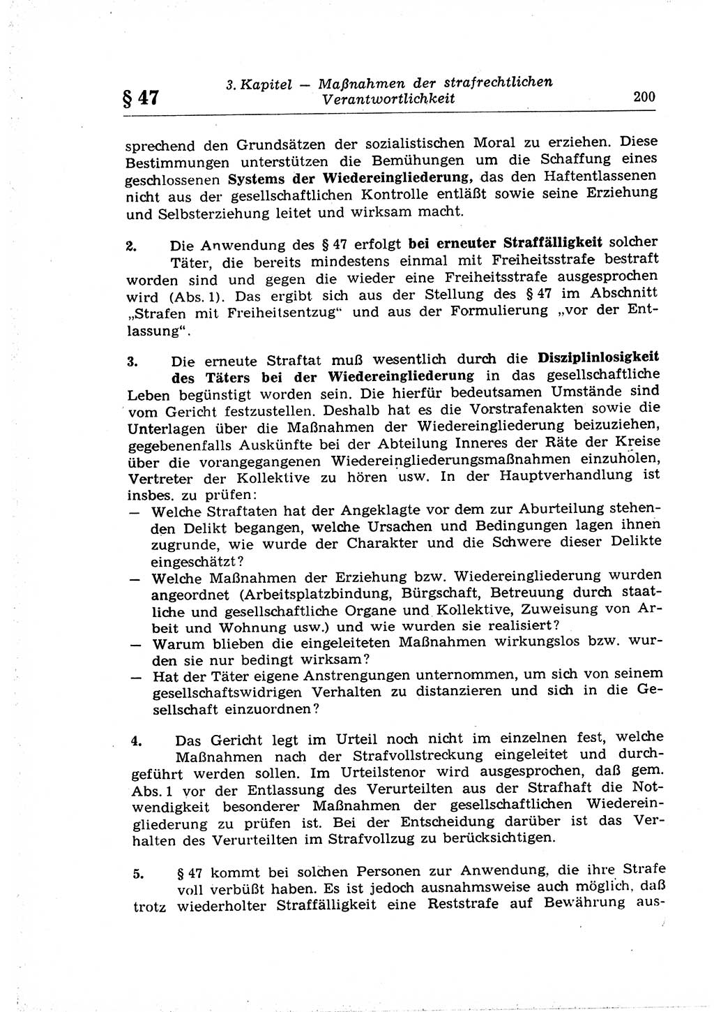 Strafrecht der Deutschen Demokratischen Republik (DDR), Lehrkommentar zum Strafgesetzbuch (StGB), Allgemeiner Teil 1969, Seite 200 (Strafr. DDR Lehrkomm. StGB AT 1969, S. 200)