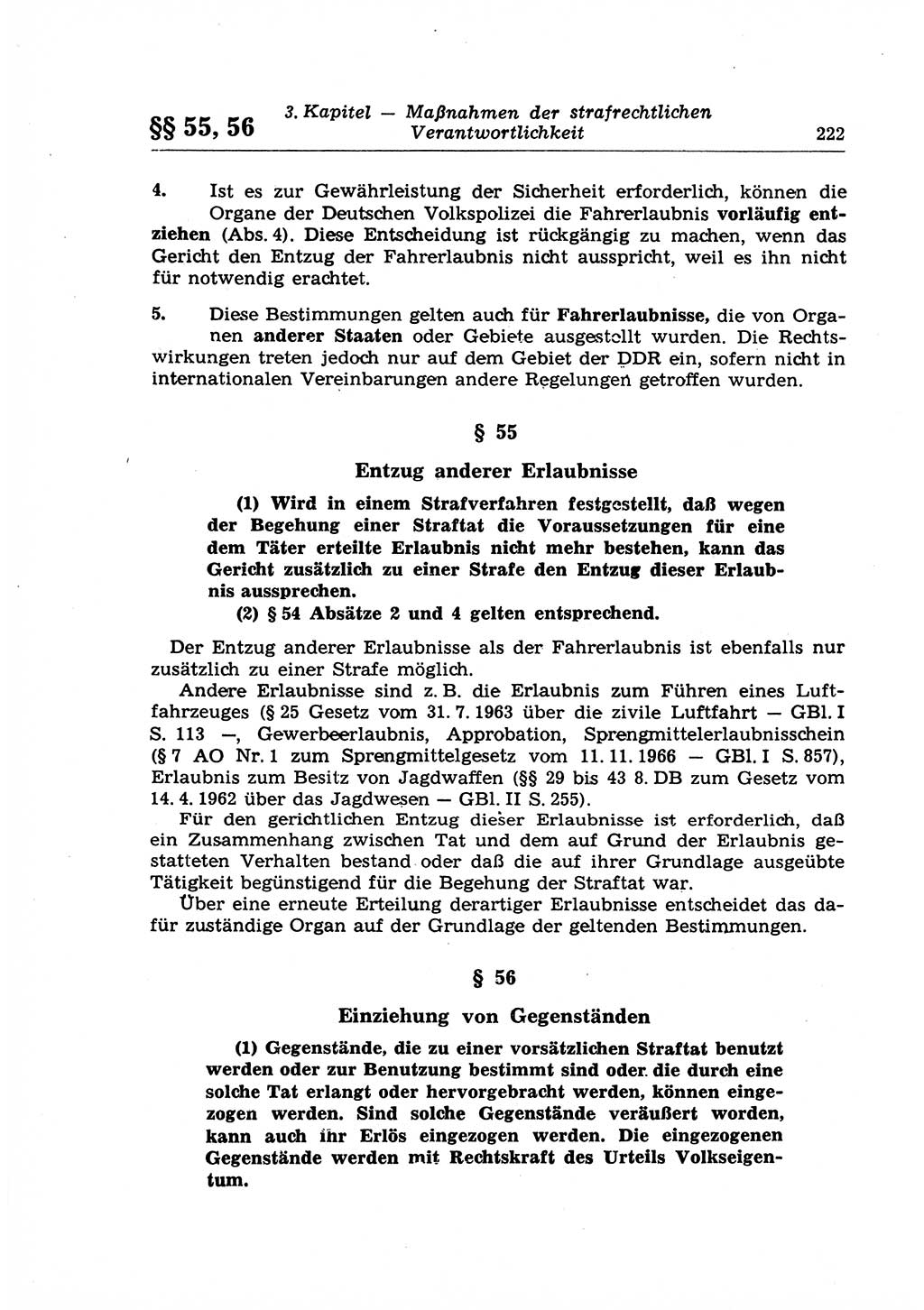 Strafrecht der Deutschen Demokratischen Republik (DDR), Lehrkommentar zum Strafgesetzbuch (StGB), Allgemeiner Teil 1969, Seite 222 (Strafr. DDR Lehrkomm. StGB AT 1969, S. 222)