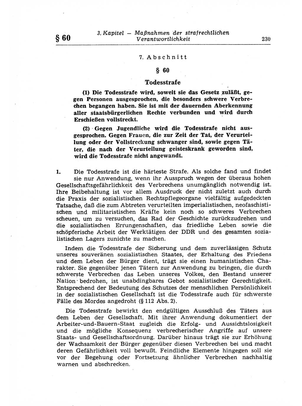 Strafrecht der Deutschen Demokratischen Republik (DDR), Lehrkommentar zum Strafgesetzbuch (StGB), Allgemeiner Teil 1969, Seite 230 (Strafr. DDR Lehrkomm. StGB AT 1969, S. 230)