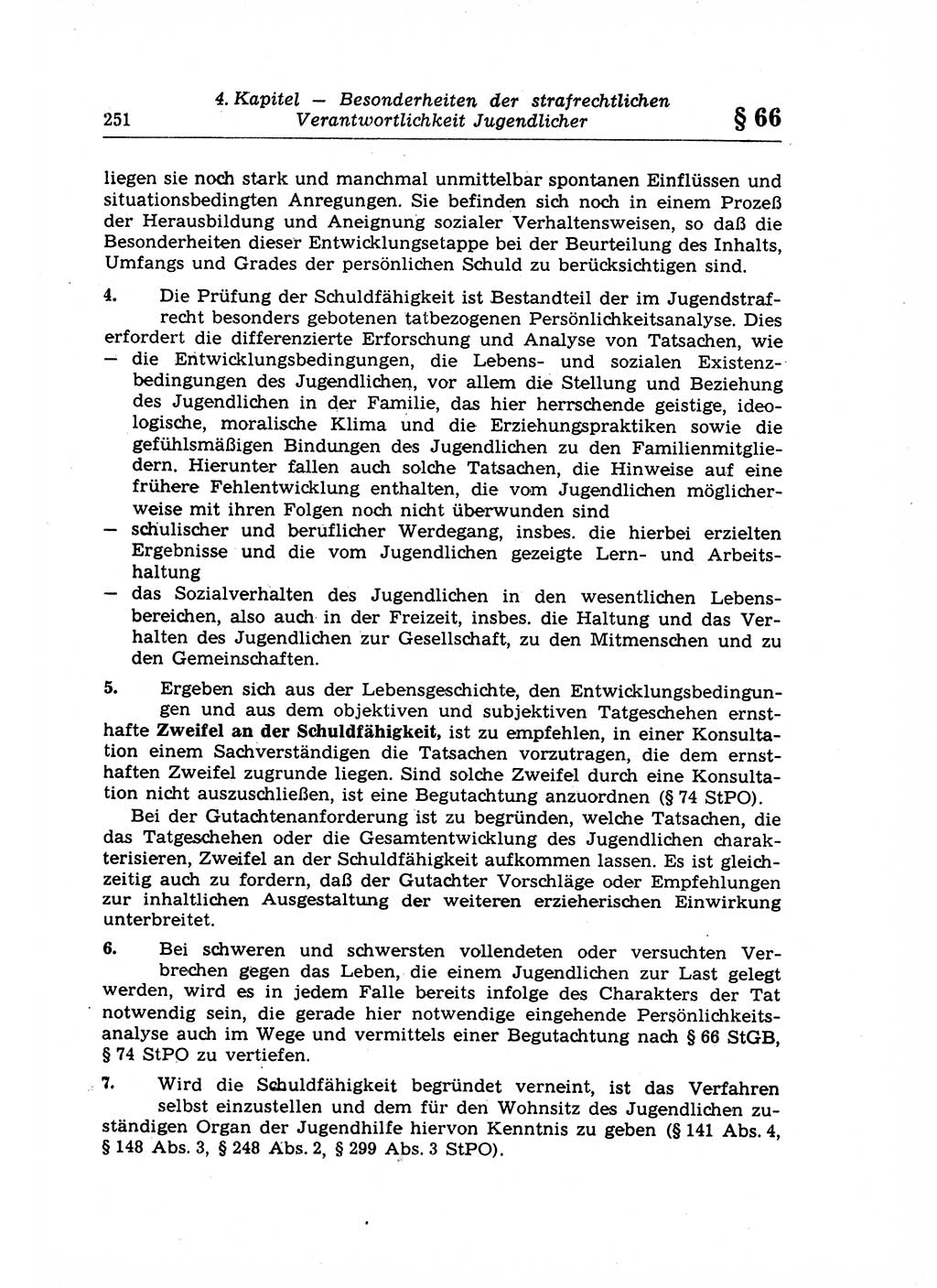 Strafrecht der Deutschen Demokratischen Republik (DDR), Lehrkommentar zum Strafgesetzbuch (StGB), Allgemeiner Teil 1969, Seite 251 (Strafr. DDR Lehrkomm. StGB AT 1969, S. 251)