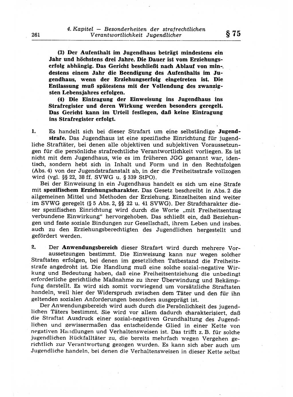 Strafrecht der Deutschen Demokratischen Republik (DDR), Lehrkommentar zum Strafgesetzbuch (StGB), Allgemeiner Teil 1969, Seite 261 (Strafr. DDR Lehrkomm. StGB AT 1969, S. 261)