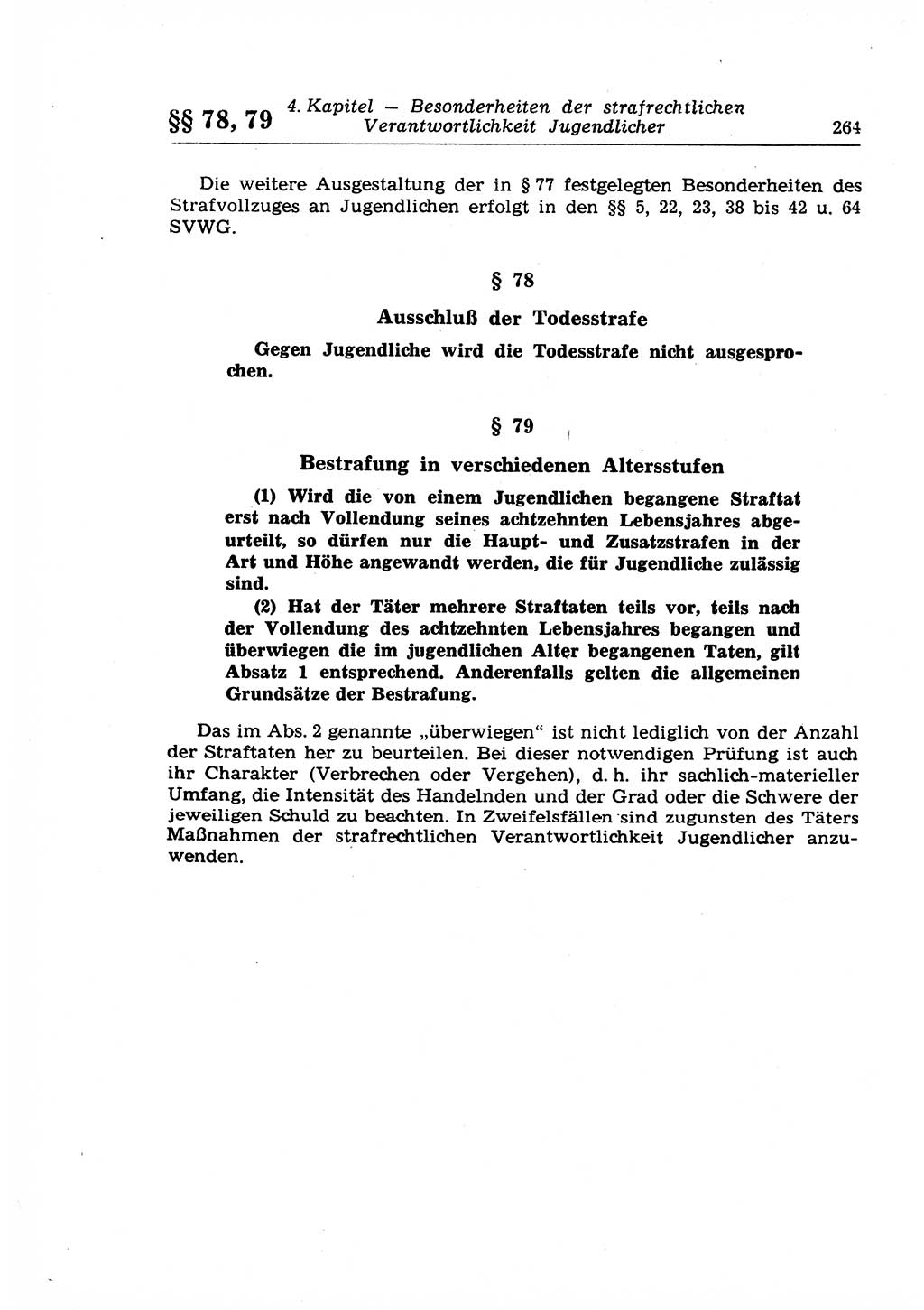 Strafrecht der Deutschen Demokratischen Republik (DDR), Lehrkommentar zum Strafgesetzbuch (StGB), Allgemeiner Teil 1969, Seite 264 (Strafr. DDR Lehrkomm. StGB AT 1969, S. 264)