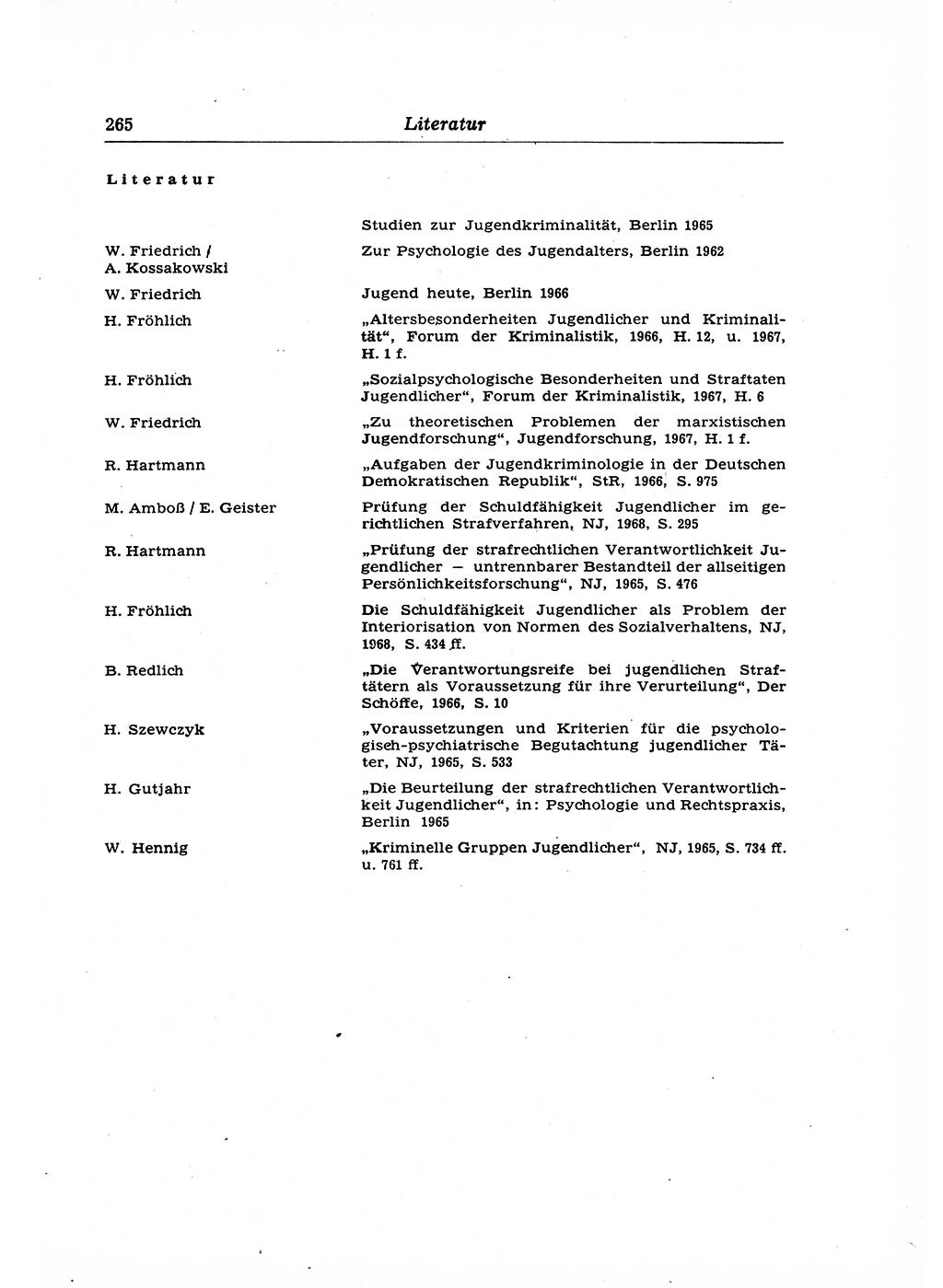 Strafrecht der Deutschen Demokratischen Republik (DDR), Lehrkommentar zum Strafgesetzbuch (StGB), Allgemeiner Teil 1969, Seite 265 (Strafr. DDR Lehrkomm. StGB AT 1969, S. 265)