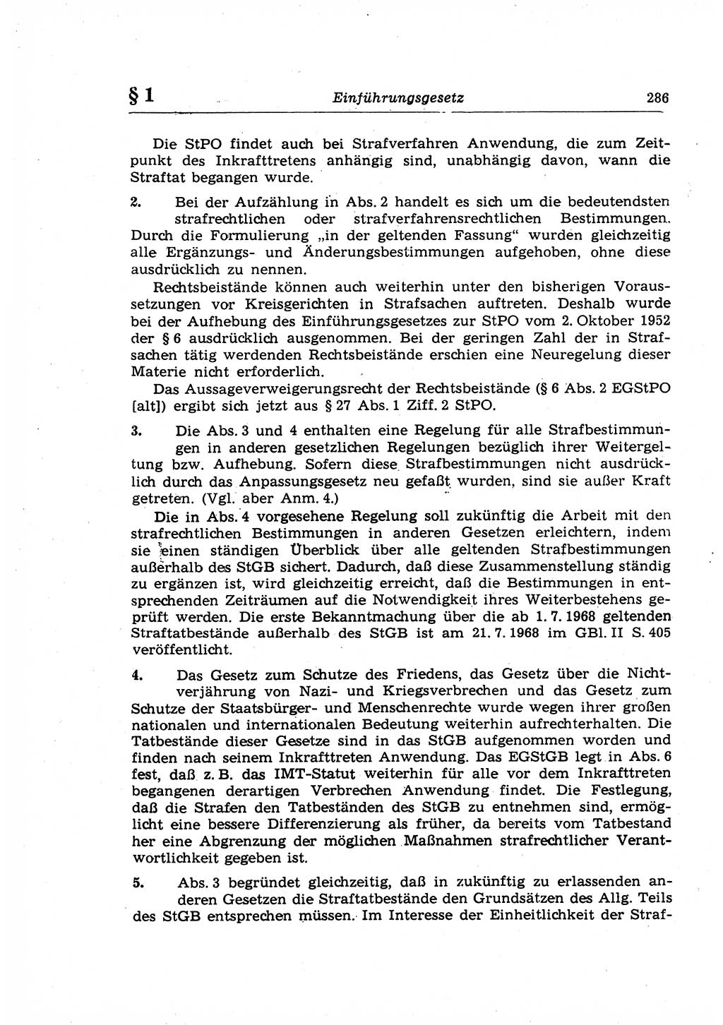 Strafrecht der Deutschen Demokratischen Republik (DDR), Lehrkommentar zum Strafgesetzbuch (StGB), Allgemeiner Teil 1969, Seite 286 (Strafr. DDR Lehrkomm. StGB AT 1969, S. 286)