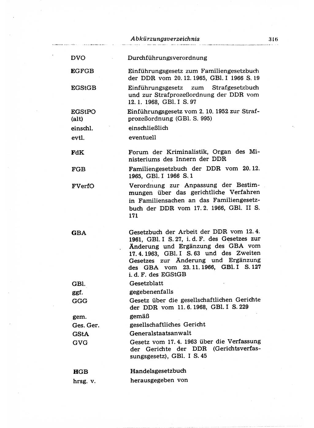 Strafrecht der Deutschen Demokratischen Republik (DDR), Lehrkommentar zum Strafgesetzbuch (StGB), Allgemeiner Teil 1969, Seite 316 (Strafr. DDR Lehrkomm. StGB AT 1969, S. 316)
