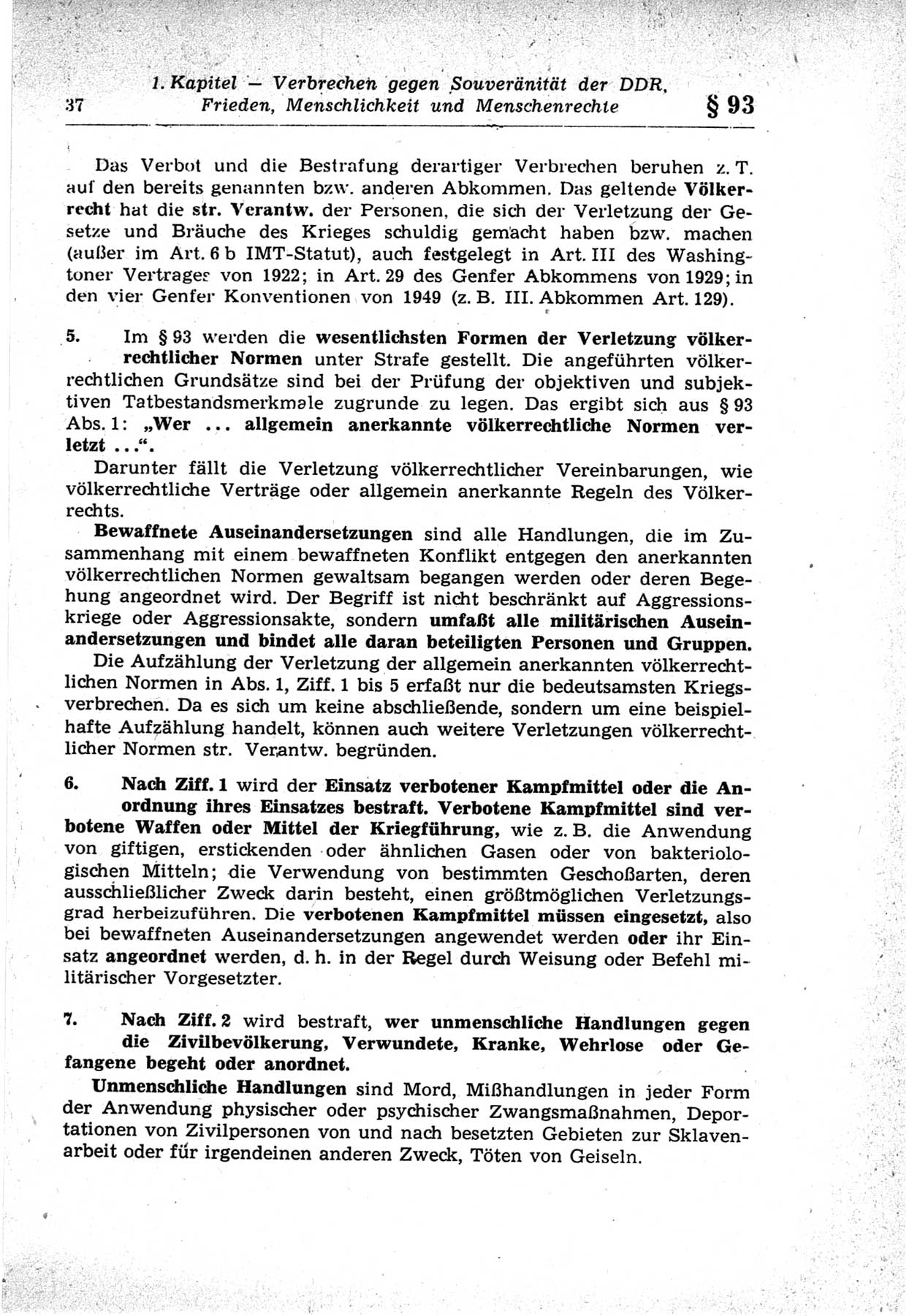 Strafrecht der Deutschen Demokratischen Republik (DDR), Lehrkommentar zum Strafgesetzbuch (StGB), Besonderer Teil 1969, Seite 37 (Strafr. DDR Lehrkomm. StGB BT 1969, S. 37)